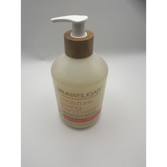 Raw Sugar Moisture Loving Hand Wash 16.9 oz | Watermelon + Fresh Mint | NEW - Picture 2 of 5
